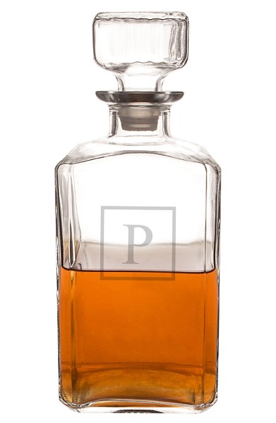 Cathy’s Concepts Monogram Spirits Decanter